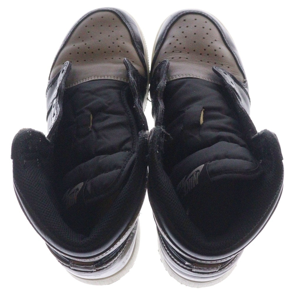 NIKE(ナイキ) GS AIR JORDAN 1 RETRO HIGH OG BG SHADOW エアジョーダン レトロ シャドウ ハイカットスニーカー レディース ブラック/グレー US5.5/23.5cm 575441-013
