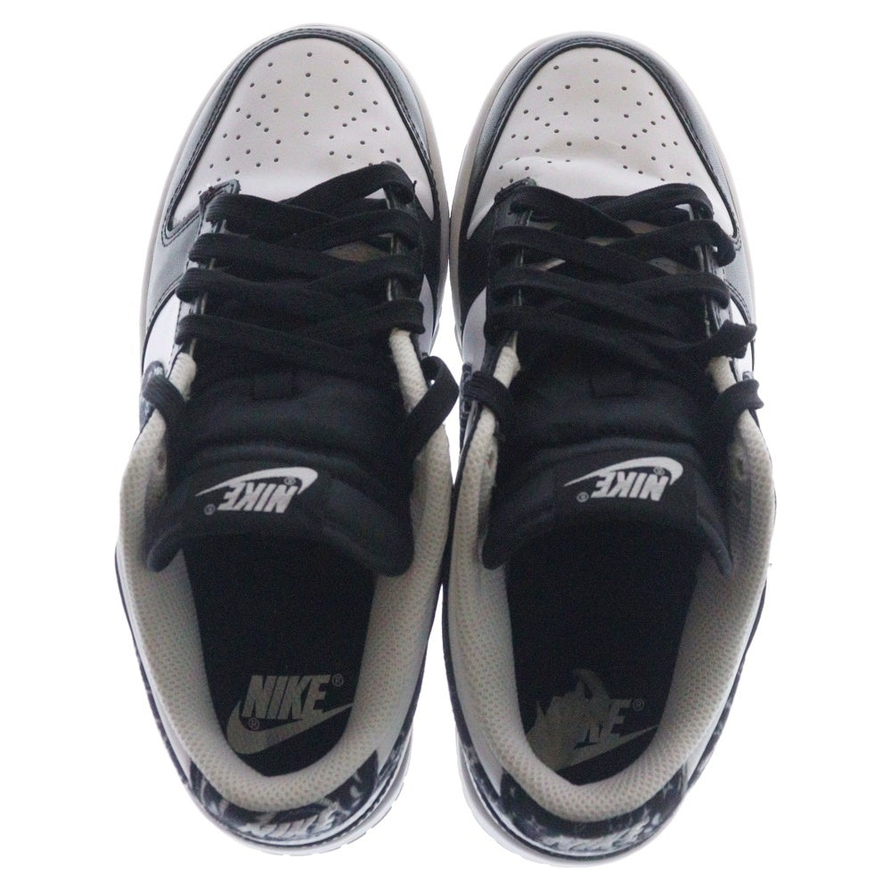NIKE(ナイキ) WMNS DUNK LOW ESS BLACK PAISLEY ウィメンズ ダンク ブラックペイズリー ローカットスニーカー レディース ブラック/ホワイト US7/24cm DH4401-100