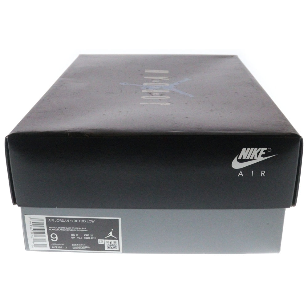 NIKE(ナイキ) AIR JORDAN 11 RETRO LOW LEGEND BLUE エアジョーダン11 レトロ レジェンドブルー ローカットスニーカー ホワイト/ブルー US9/27cm AV2187-117