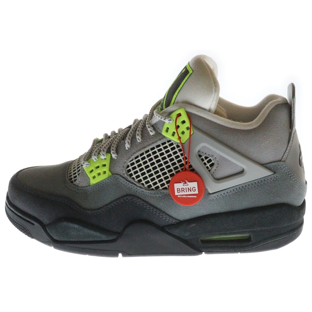 NIKE(ナイキ) AIR JORDAN 4 RETRO LE NEON エアジョーダン4 レトロ ネオン ハイカットスニーカー イエロー/グレー US9.5/27.5cm CT5342-007
