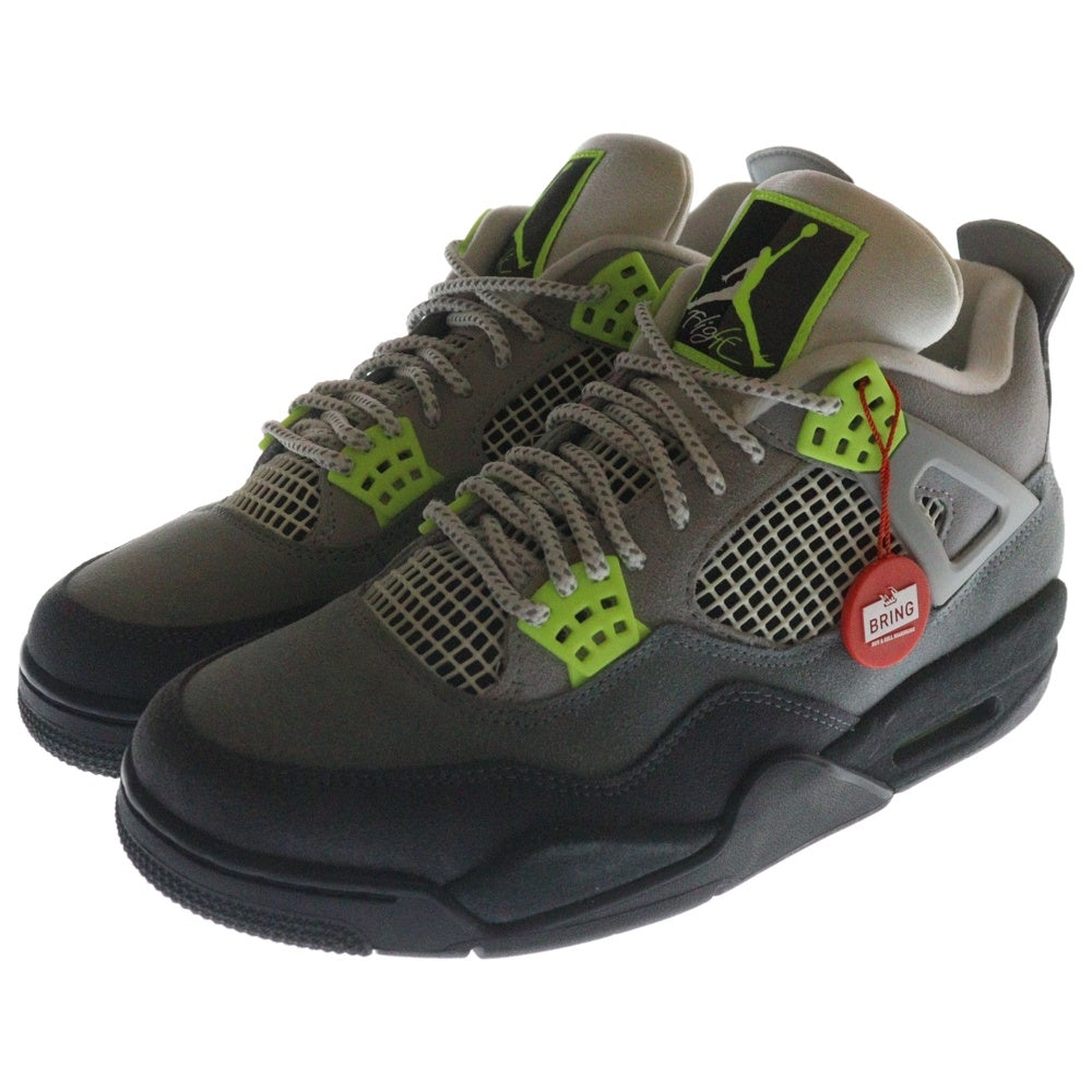 NIKE(ナイキ) AIR JORDAN 4 RETRO LE NEON エアジョーダン4 レトロ ネオン ハイカットスニーカー イエロー/グレー US9.5/27.5cm CT5342-007
