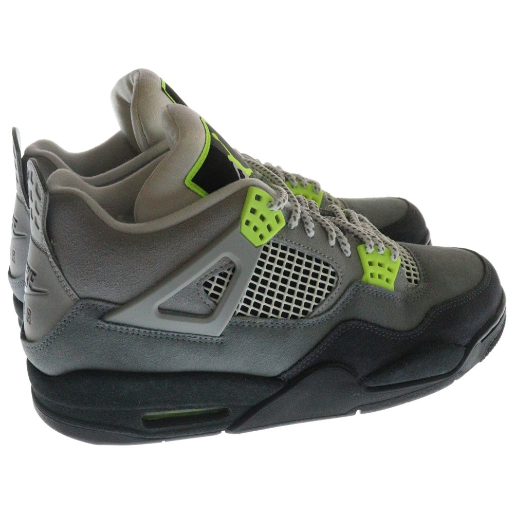 NIKE(ナイキ) AIR JORDAN 4 RETRO LE NEON エアジョーダン4 レトロ ネオン ハイカットスニーカー イエロー/グレー US9.5/27.5cm CT5342-007