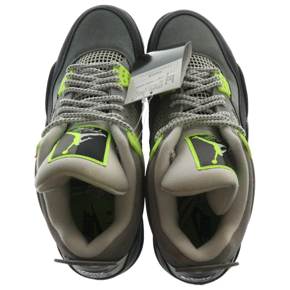 NIKE(ナイキ) AIR JORDAN 4 RETRO LE NEON エアジョーダン4 レトロ ネオン ハイカットスニーカー イエロー/グレー US9.5/27.5cm CT5342-007