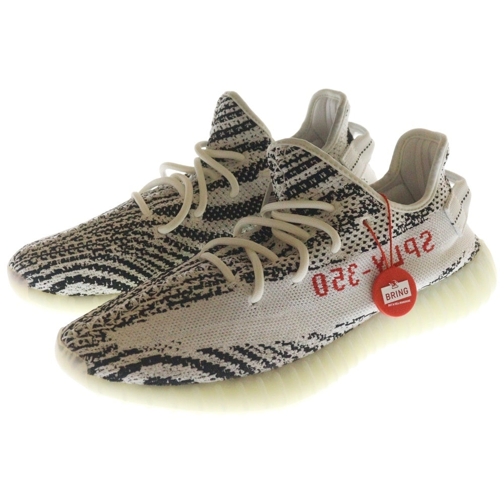 adidas(アディダス) YEEZY BOOST 350 V2 ZEBRA イージーブースト ゼブラ ローカットスニーカー ホワイト/ブラック US9.5/27.5cm CP9654