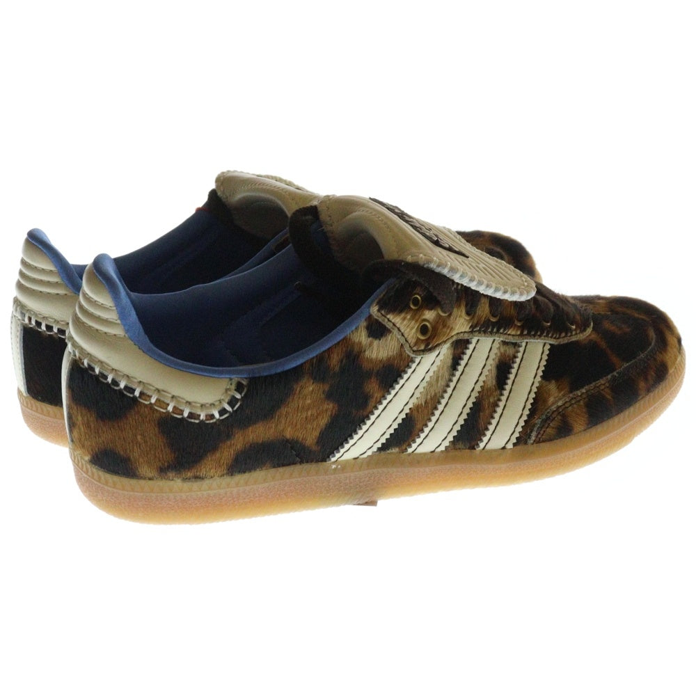adidas(アディダス) ×WALES BONNER SAMBA PONY LEO LOW Leopard ウェールズボナー サンバ ポニー レオ レオパード ローカットスニーカー ブラウン/ベージュ US9/27cm IE0578