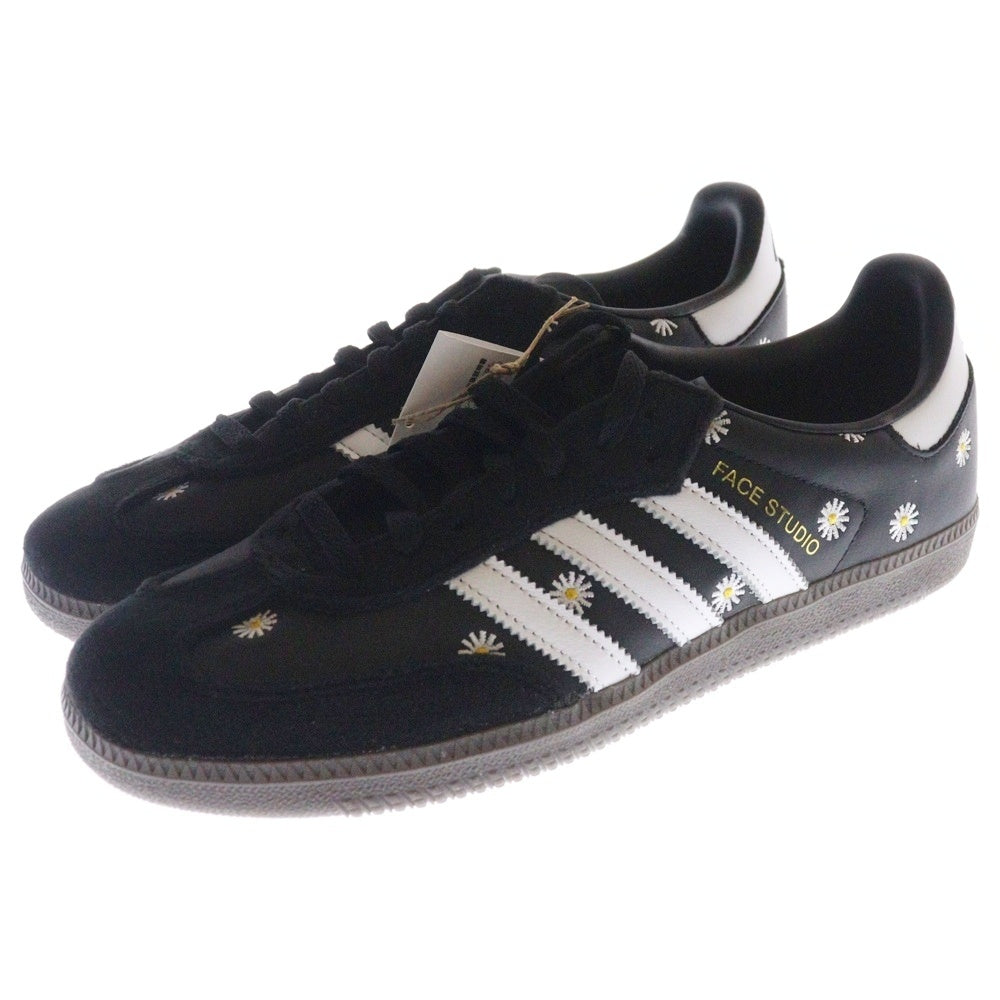 adidas(アディダス) ×ATMOS ×FACE SAMBA アトモス フェイス サンバ ローカットスニーカー ブラック US9/27cm H03848