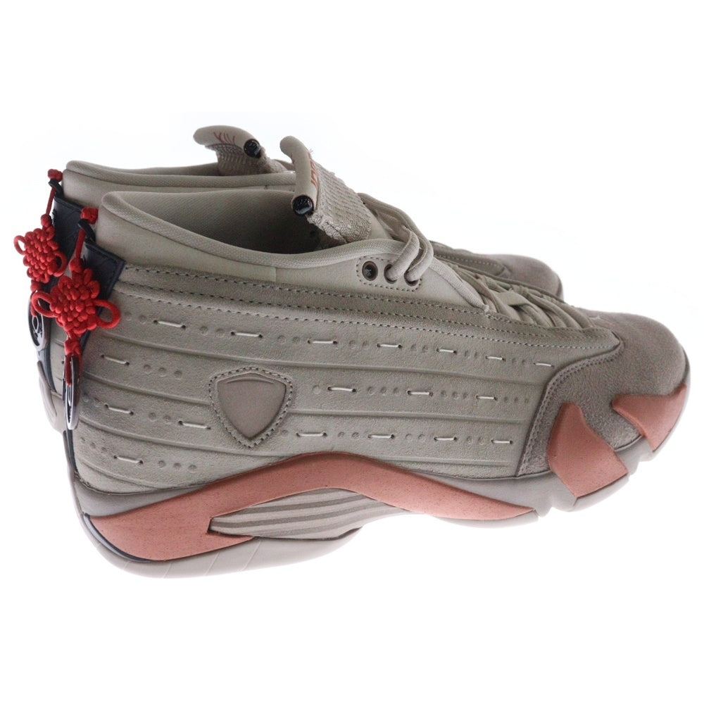 NIKE(ナイキ) ×CLOT AIR JORDAN 14 LOW Terracotta クロット エアジョーダン 14 レトロ テラコッタ ローカットスニーカー ブラウン US9/27cm DC9857-200
