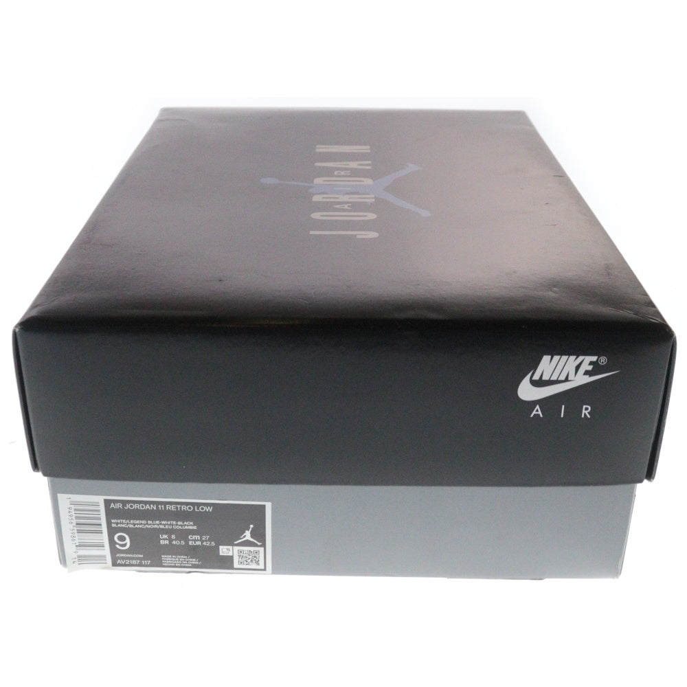 NIKE(ナイキ) AIR JORDAN 11 RETRO LOW LEGEND BLUE エアジョーダン11 レトロ レジェンドブルー ローカットスニーカー ホワイト/ブルー US9/27cm AV2187-117