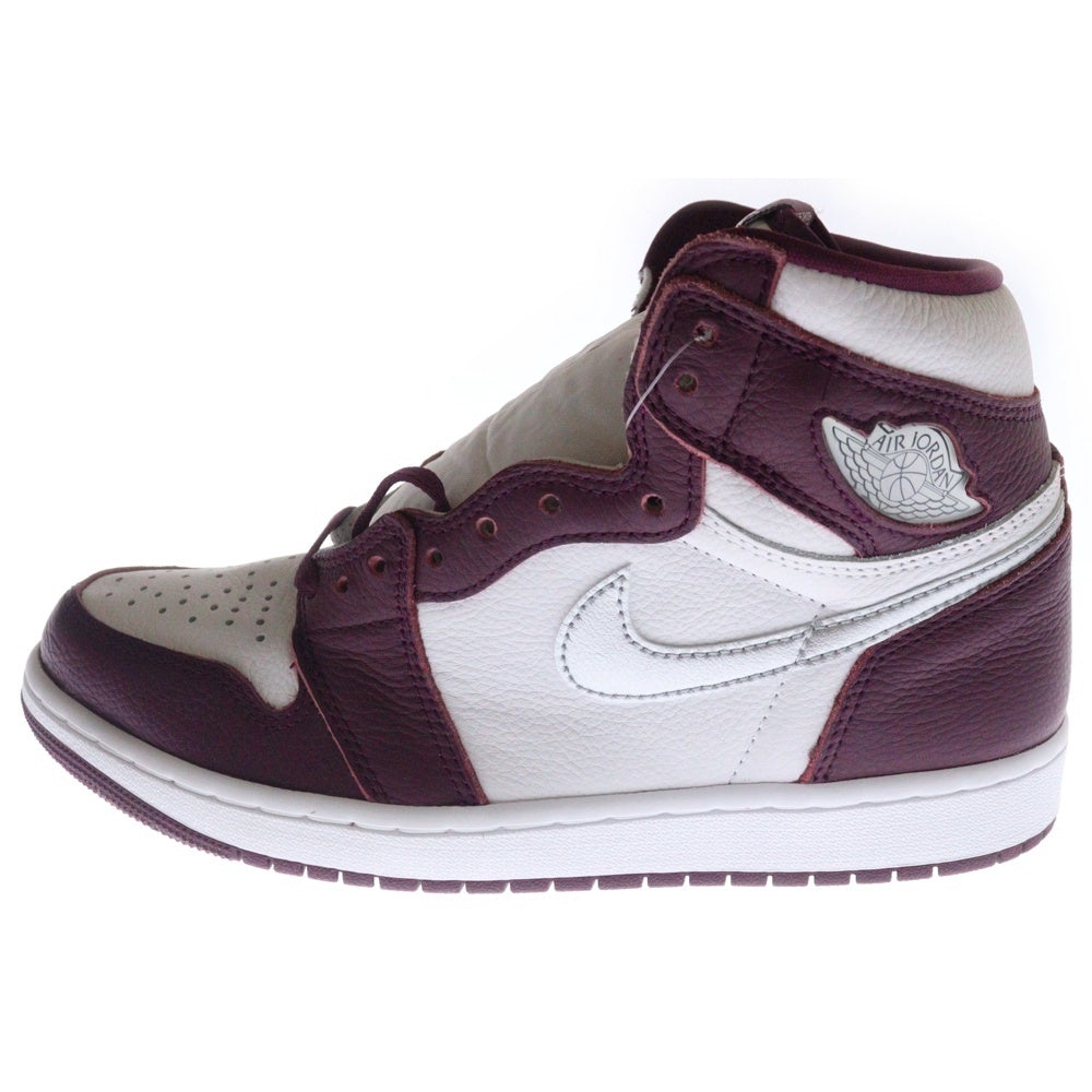 NIKE(ナイキ) AIR JORDAN 1 RETRO HIGH OG Bordeaux エアジョーダン1 レトロ ボルドー ハイカットスニーカー ボルドー/ホワイト US9/27cm 555088-611