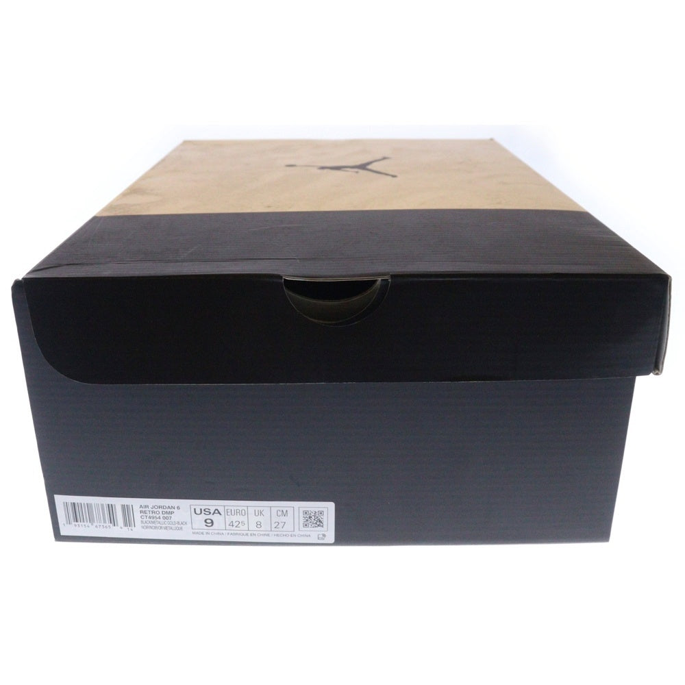 NIKE(ナイキ) AIR JORDAN 6 RETRO DMP エアジョーダン 6 レトロ ハイカットスニーカー ブラック US9/27cm CT4954-007