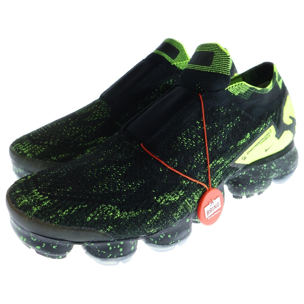NIKE(ナイキ) ×ACRONYM AIR VAPORMAX FK MOC 2 アクロニウム エアヴェイパーマックス フライニット モック2 ローカットスニーカー ブラック/イエロー US9/27cm AQ0996-007