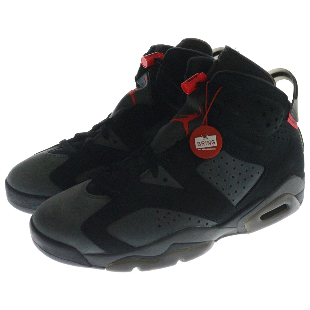 NIKE(ナイキ) AIR JORDAN 6 RETRO PSG エアジョーダン 6 レトロ パリサンジェルマン ハイカットスニーカー ブラック/グレー US9/27cm CK1229-001