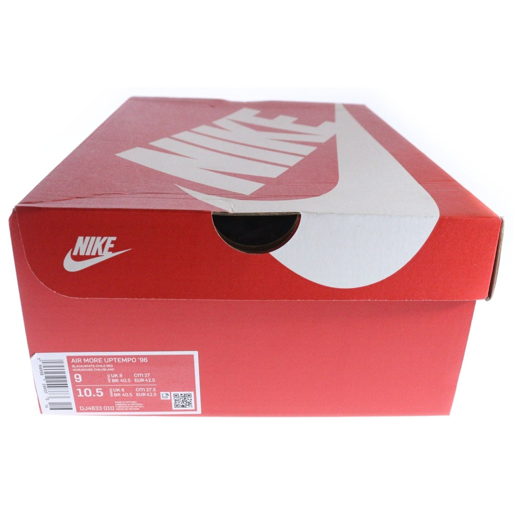 NIKE(ナイキ) AIR MORE UPTEMPO 96 Made You Look エア モア アップテンポ 96 メイドユールック ハイカットスニーカー ブラック US9/27cm DJ4633-010