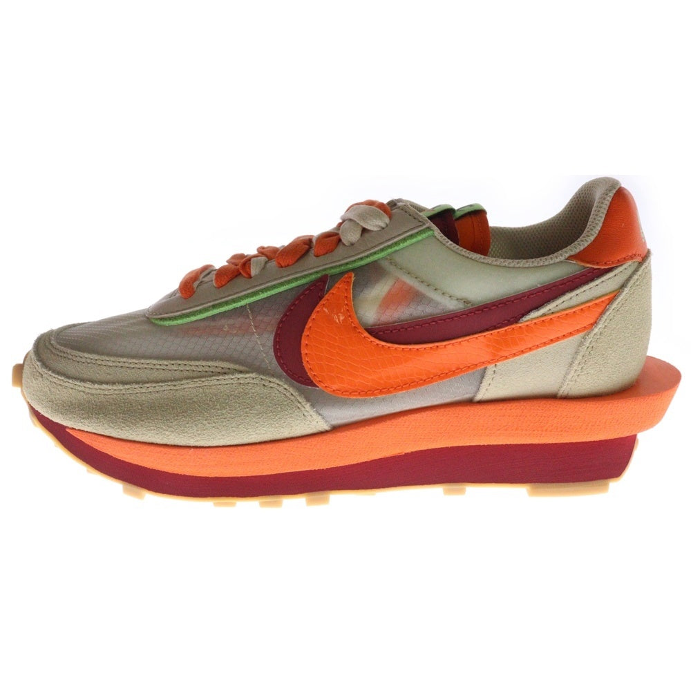 NIKE(ナイキ) ×Sacai ×CLOT LD WAFFLE ORANGE BLAZE クロット サカイ LD ワッフル オレンジブレイズ ローカットスニーカー ベージュ/オレンジ US9/27cm DH1347-100
