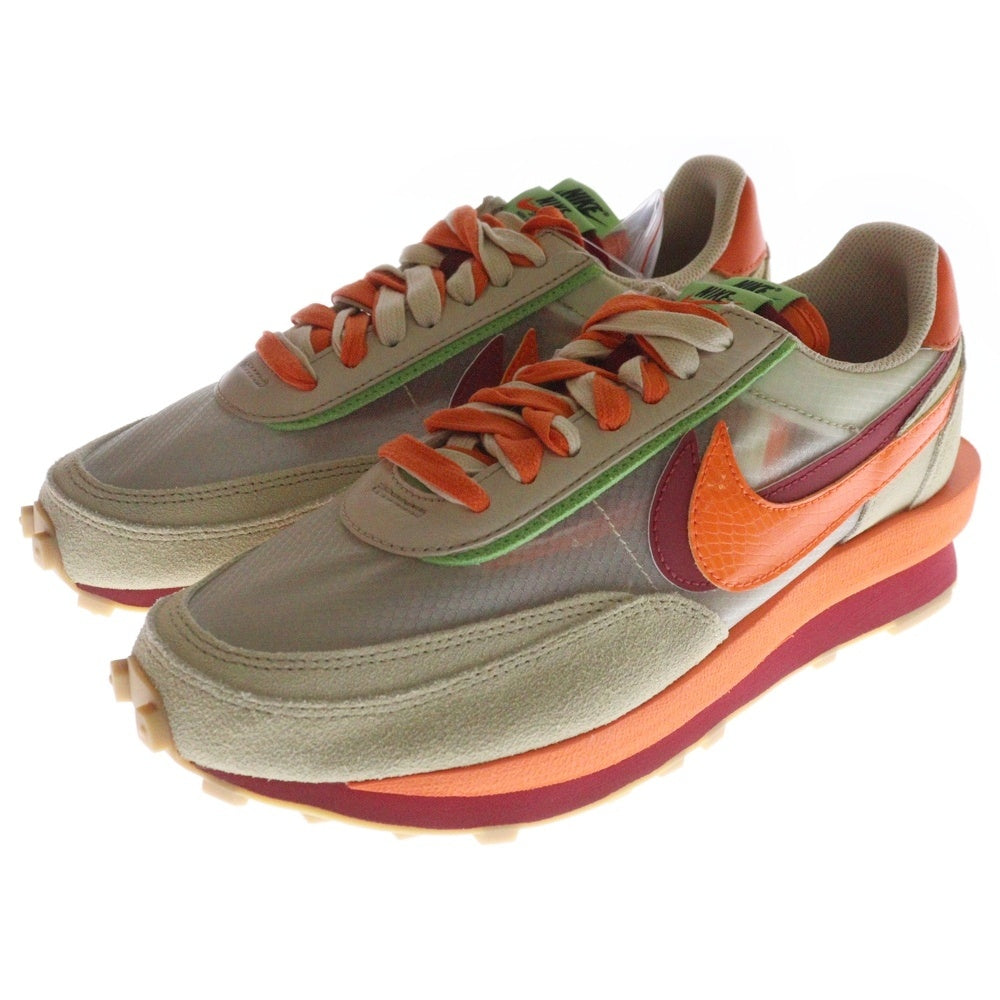NIKE(ナイキ) ×Sacai ×CLOT LD WAFFLE ORANGE BLAZE クロット サカイ LD ワッフル オレンジブレイズ ローカットスニーカー ベージュ/オレンジ US9/27cm DH1347-100