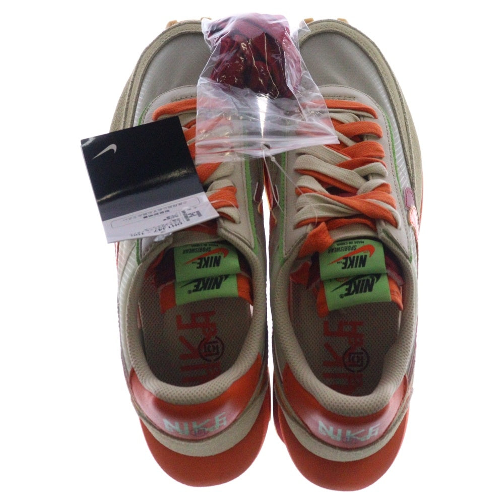 NIKE(ナイキ) ×Sacai ×CLOT LD WAFFLE ORANGE BLAZE クロット サカイ LD ワッフル オレンジブレイズ ローカットスニーカー ベージュ/オレンジ US9/27cm DH1347-100