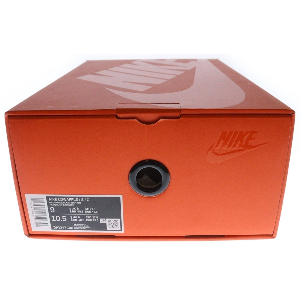NIKE(ナイキ) ×Sacai ×CLOT LD WAFFLE ORANGE BLAZE クロット サカイ LD ワッフル オレンジブレイズ ローカットスニーカー ベージュ/オレンジ US9/27cm DH1347-100