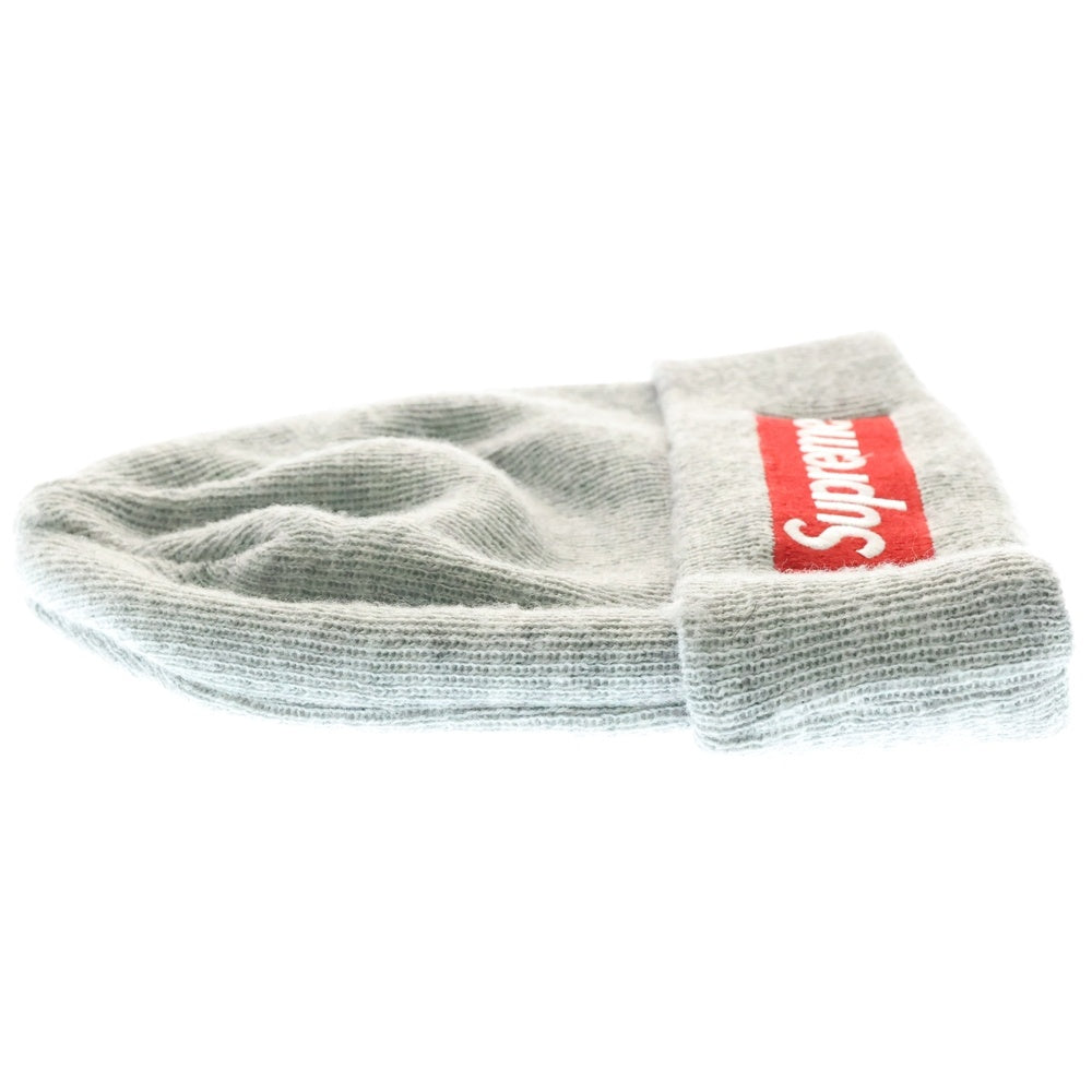 SUPREME(シュプリーム) 15AW ×New Era Box Logo Beanie ニューエラ ボックスロゴビーニー ニットキャップ 帽子 グレー