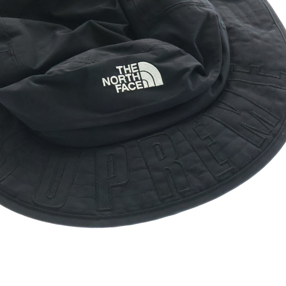 SUPREME(シュプリーム) 19SS ×THE NORTH FACE Arc Logo Horizon Breeze Hat ザノースフェイス アーチロゴホライズン ブリーズハット キャップ 帽子 ブラック NF0A4AUY