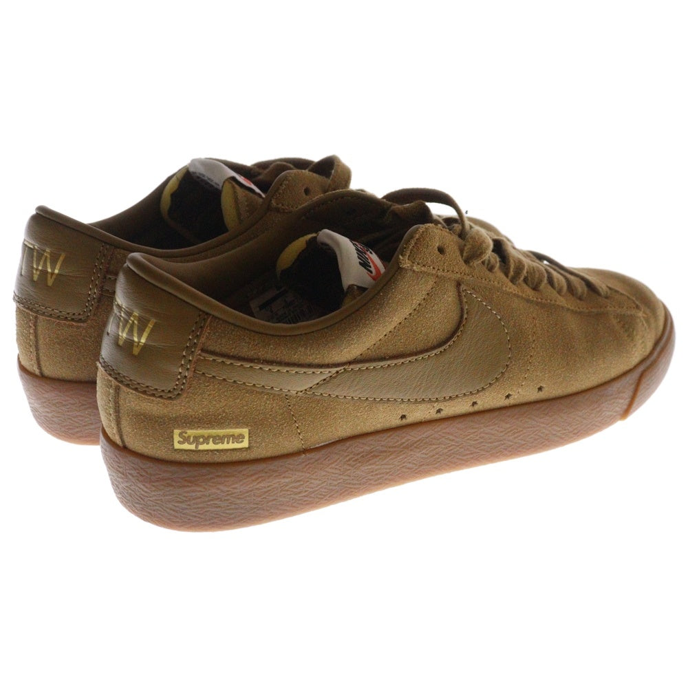 NIKE SB(ナイキエスビー) ×SUPREME BLAZER LOW GT QS シュプリーム ブレーザー ローカットスニーカー ブラウン US9/27cm 716890-229