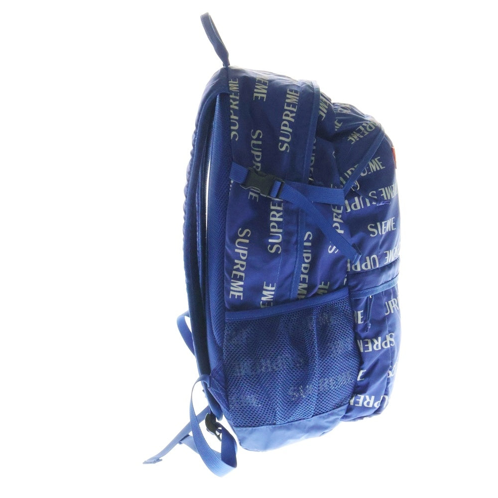 SUPREME(シュプリーム) 16AW 3M Reflective Repeat Backpack 3Mリフレクティブリピートロゴ バックパック リュックサック ブルー