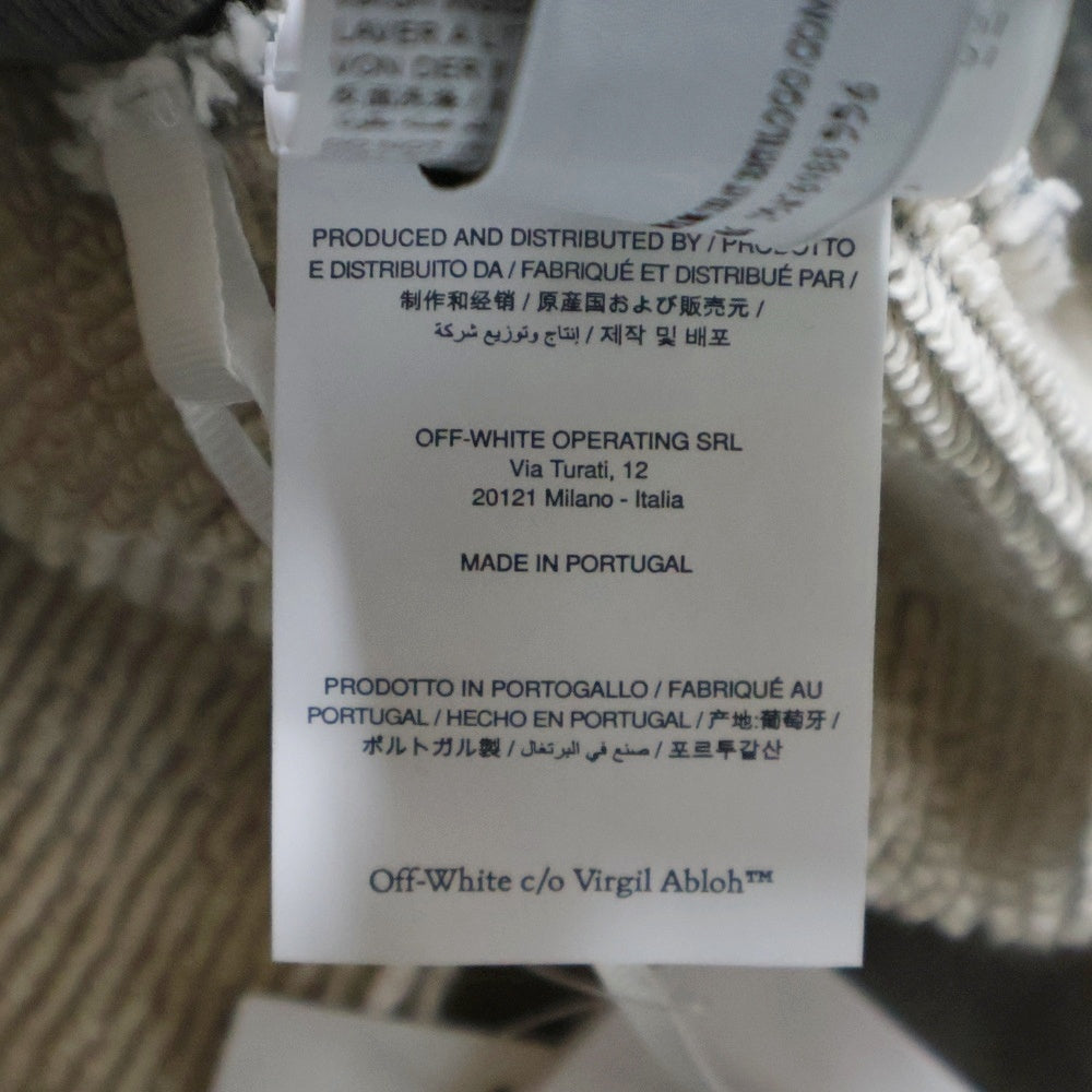 OFF-WHITE(オフホワイト) 25SS Starry Arrow Hoodie バックスター アロープリント フーディ プルオーバースウェットパーカー グレー OMBB085S25FLE00D