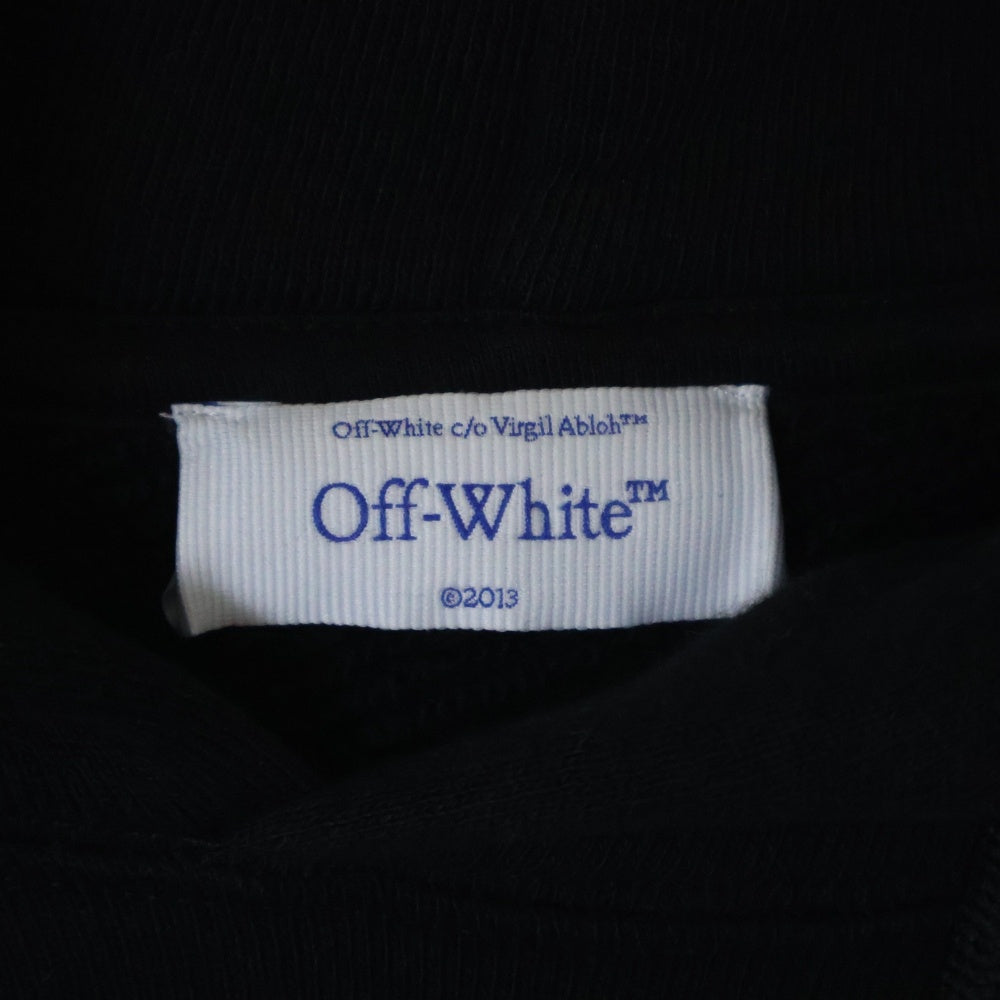 OFF-WHITE(オフホワイト) 24AW Dragon logo hoodie バックドラゴンプリント フーディ プルオーバースウェットパーカー ブラック OMBB085F24FLE00I