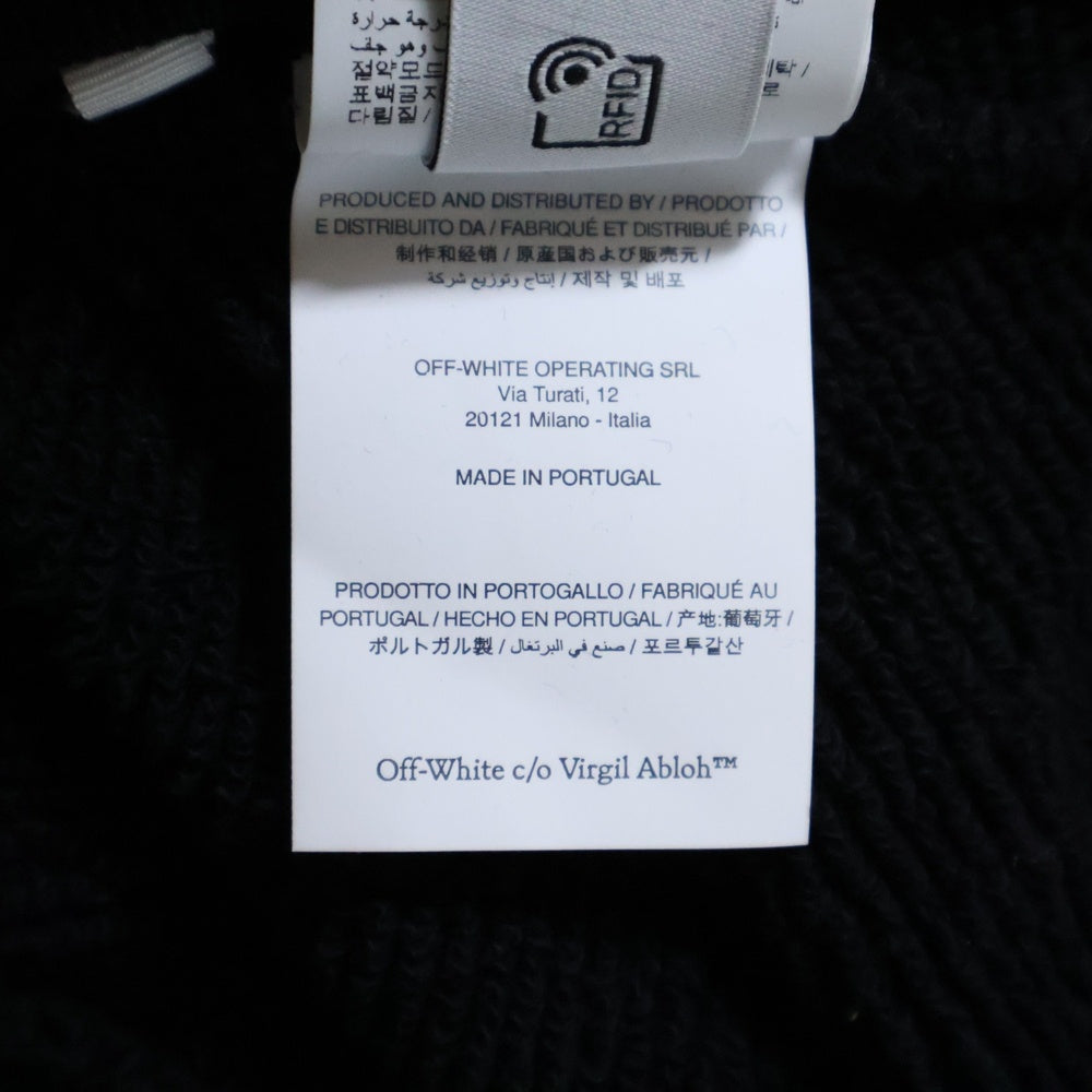 OFF-WHITE(オフホワイト) 24AW Dragon logo hoodie バックドラゴンプリント フーディ プルオーバースウェットパーカー ブラック OMBB085F24FLE00I