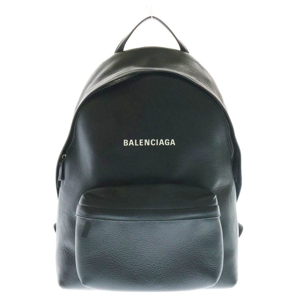 BALENCIAGA(バレンシアガ) EVERYDAY BACKPACK エブリデイ バックパック レザー フロントロゴデザイン リュックサック ブラック 552374