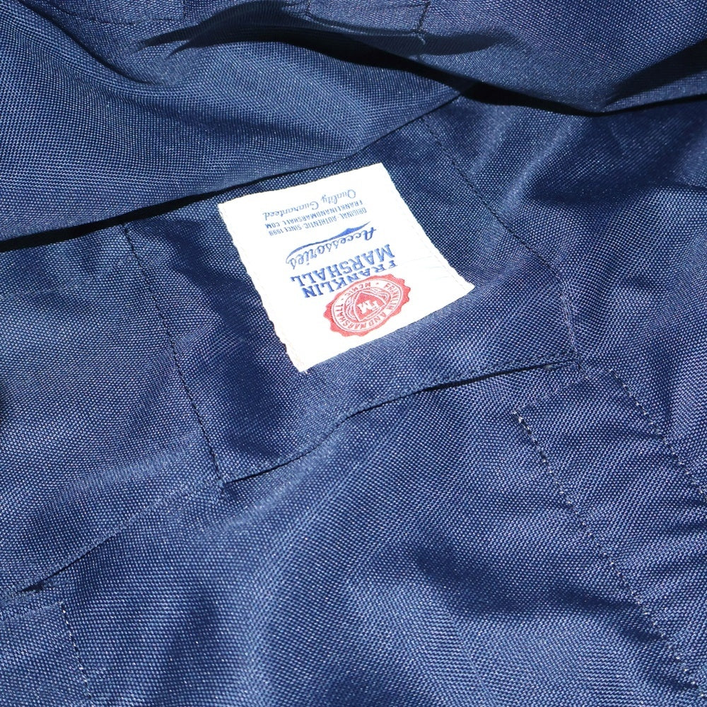 FRANKLIN&MARSHALL(フランクリンアンドマーシャル) ロゴプリント ドローコード キャンバス トートバッグ グレー