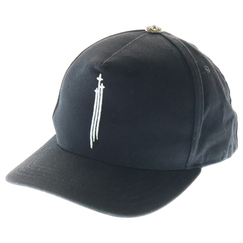 CHROME HEARTS(クロムハーツ) TRUCKER CAP RS3刺繍 クロスボール トラッカーキャップ 帽子 ブラック