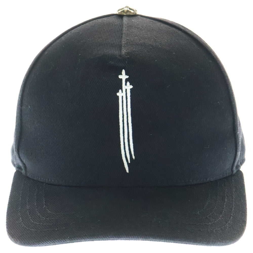CHROME HEARTS(クロムハーツ) TRUCKER CAP RS3刺繍 クロスボール トラッカーキャップ 帽子 ブラック