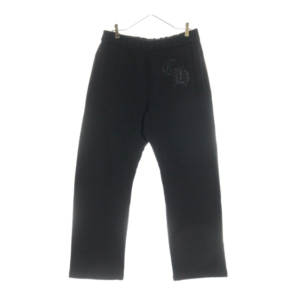 CHROME HEARTS(クロムハーツ) GRP Y NOT SWEAT PANTS ワイノット ロゴアップリケ バックスクロールラベル スウェットパンツ ブラック