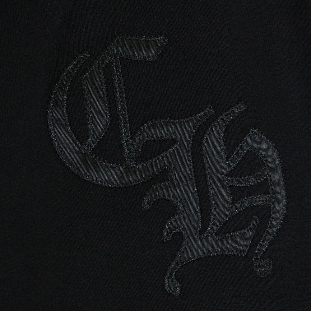 CHROME HEARTS(クロムハーツ) GRP Y NOT SWEAT PANTS ワイノット ロゴアップリケ バックスクロールラベル スウェットパンツ ブラック