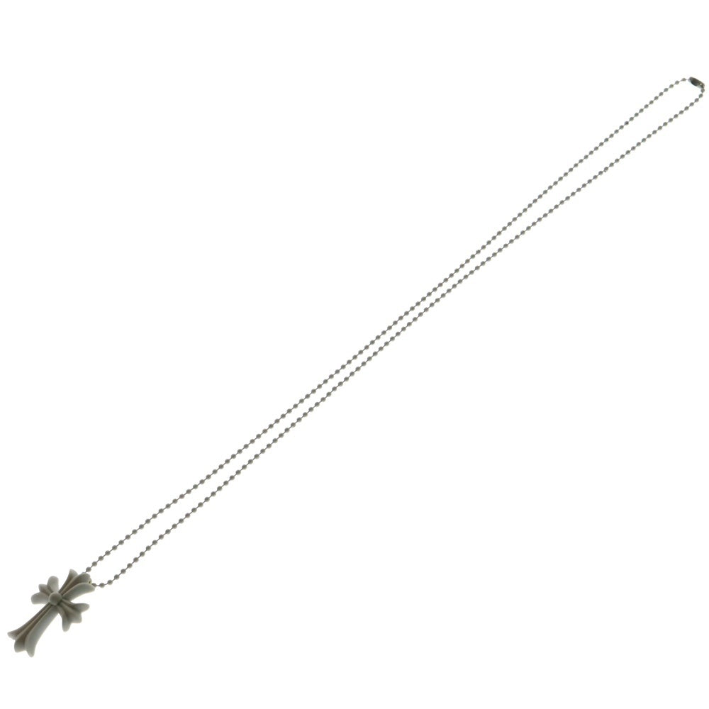 CHROME HEARTS(クロムハーツ) RUBBER CH CRS SML スモールCHクロス ラバーネックレス シリコン グレー BCA306