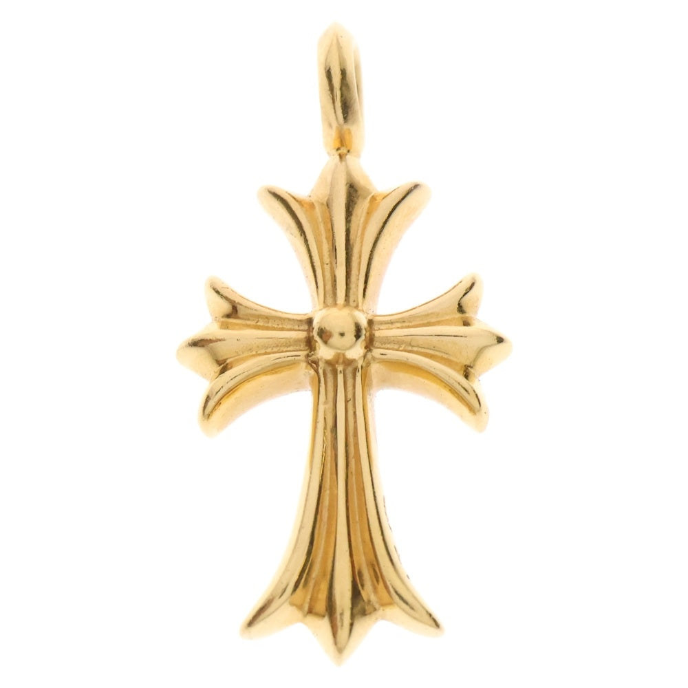 CHROME HEARTS(クロムハーツ) 22K TNY CRSF P/SAP タイニーファットクロス PAVEブルーサファイア ペンダントトップ ゴールド