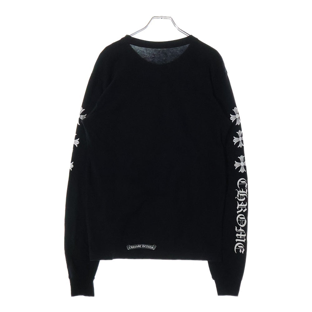 CHROME HEARTS(クロムハーツ) CH Plus Arm Logo L/S Tee CHプラスアーム プリント ロングスリーブ 長袖Tシャツ カットソー ブラック
