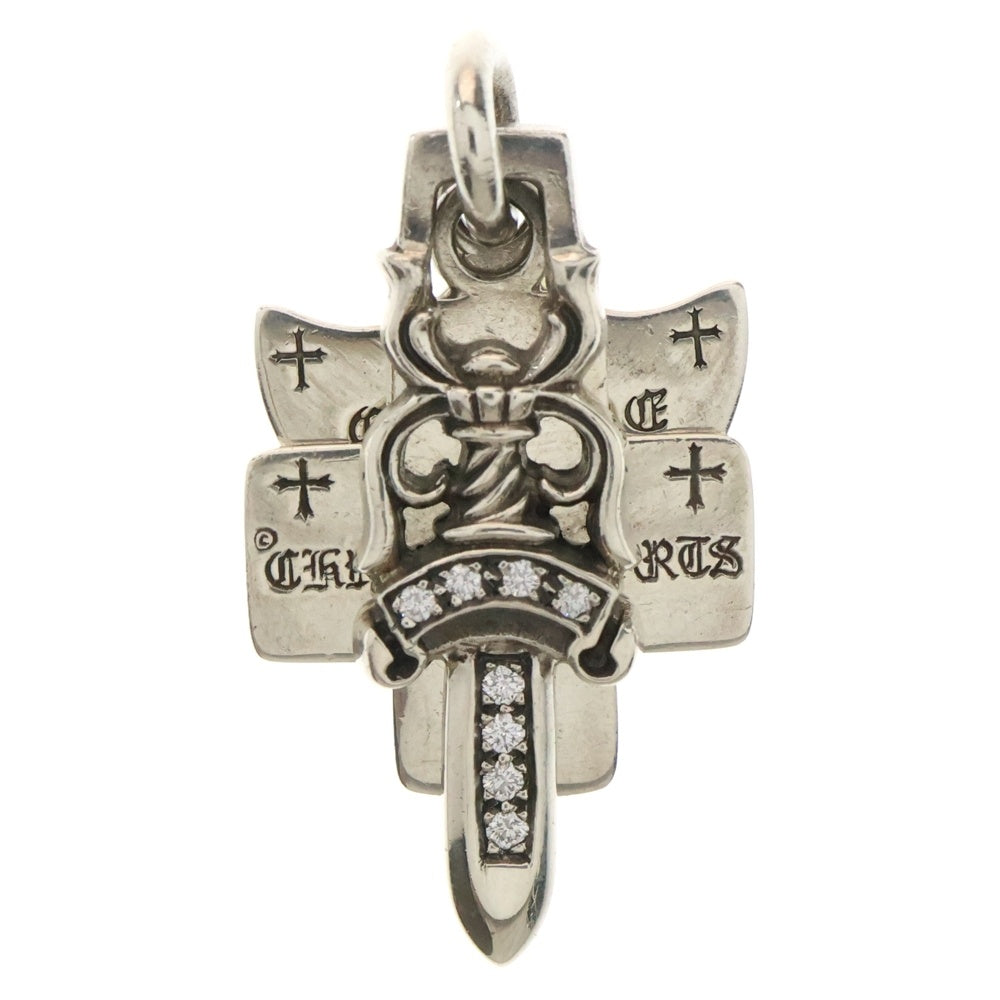 CHROME HEARTS(クロムハーツ) 3TRINKETS P DIA 3トリンケッツ ペンダントトップ パヴェダイヤ シルバー
