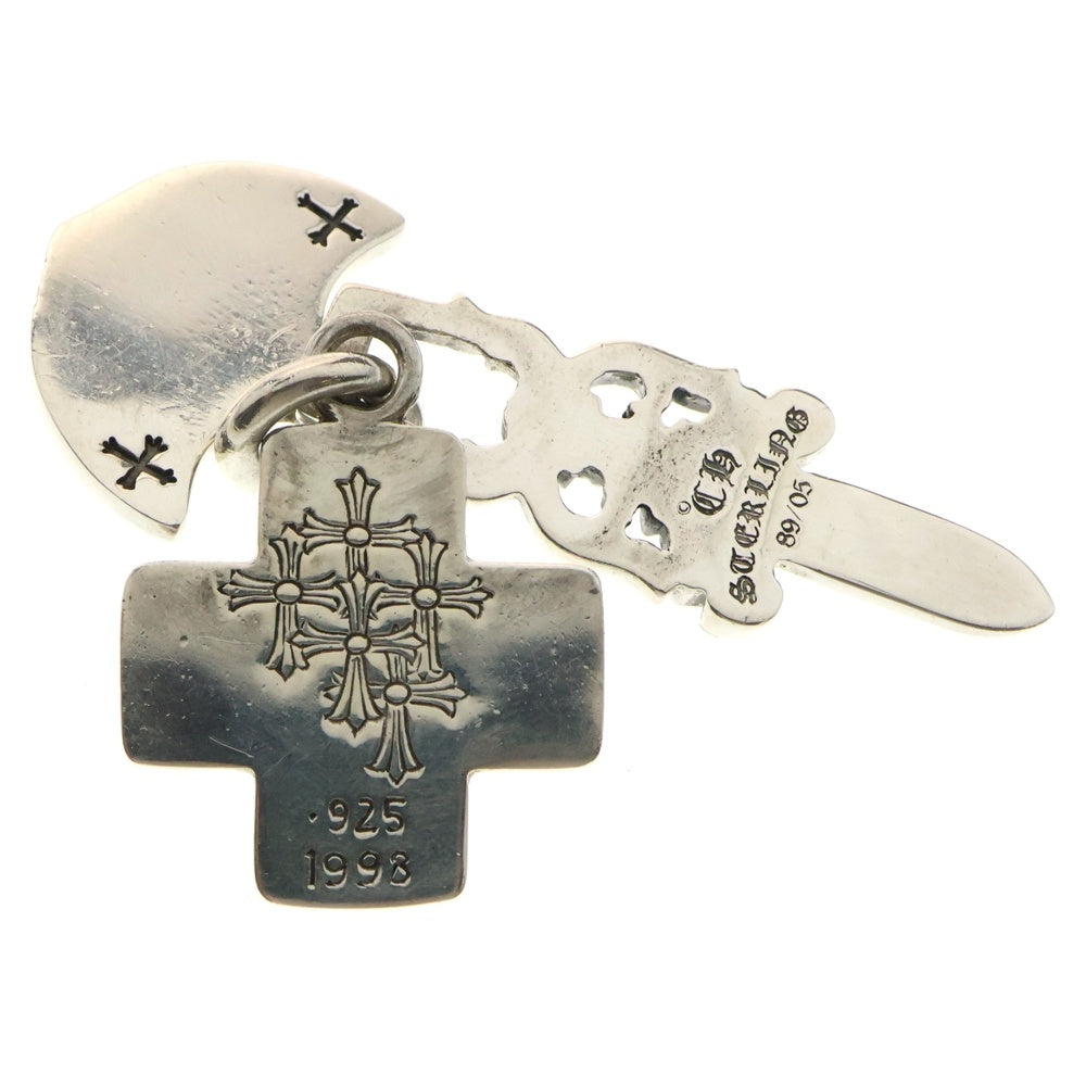 CHROME HEARTS(クロムハーツ) 3TRINKETS P DIA 3トリンケッツ ペンダントトップ パヴェダイヤ シルバー