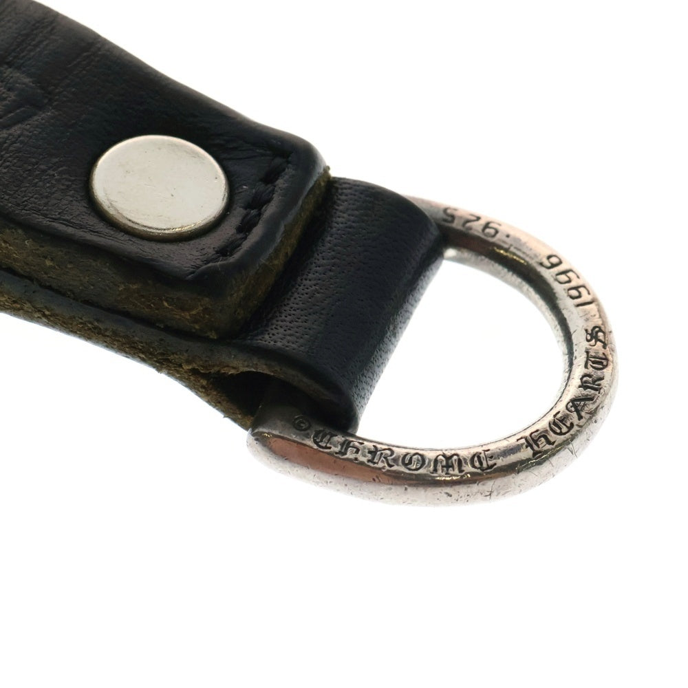 CHROME HEARTS(クロムハーツ) BELT LOOP D RING Dリング クロスボールベルトループ ブラック/シルバー BCA415