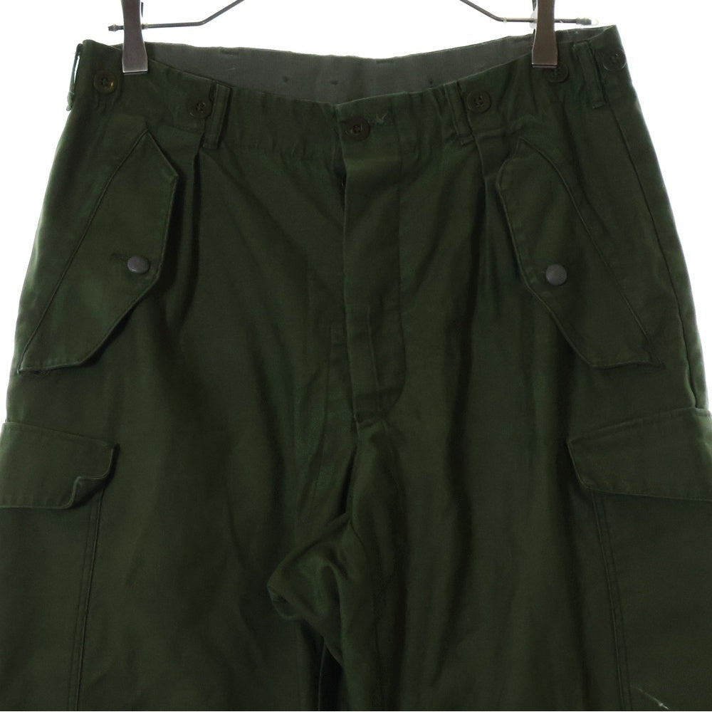 VINTAGE(ヴィンテージ) SWEDISH ARMY C48 CARGO PANTS スウェーデン軍 マルチポケット ミリタリー カーゴパンツ カーキ