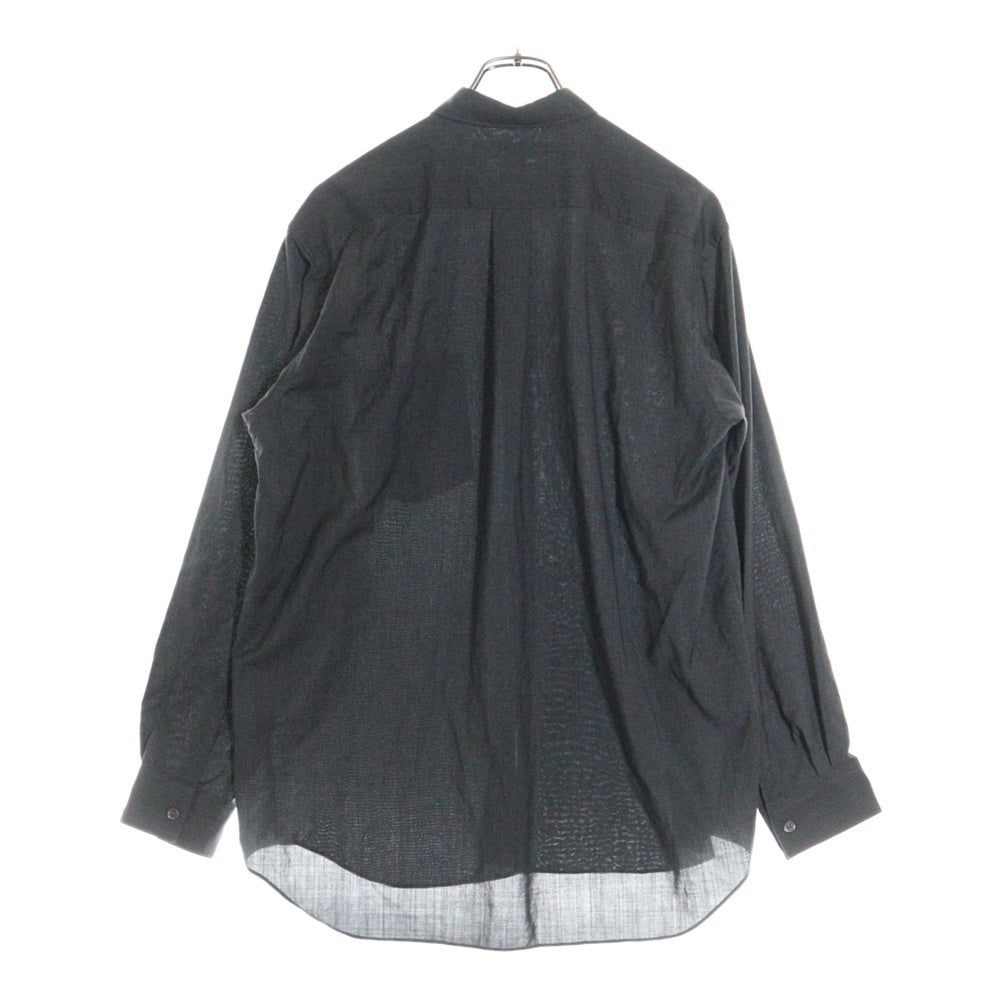 COMME des GARCONS SHIRT(コムデギャルソンシャツ) レギュラーカラー ウール パッチポケット ロングスリーブ 長袖シャツ グレー FZ-B301