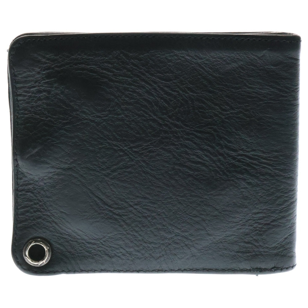 CHROME HEARTS(クロムハーツ) 1SNAP 1スナップ クロス ボールボタン レザーウォレット 財布 ブラック BCA361