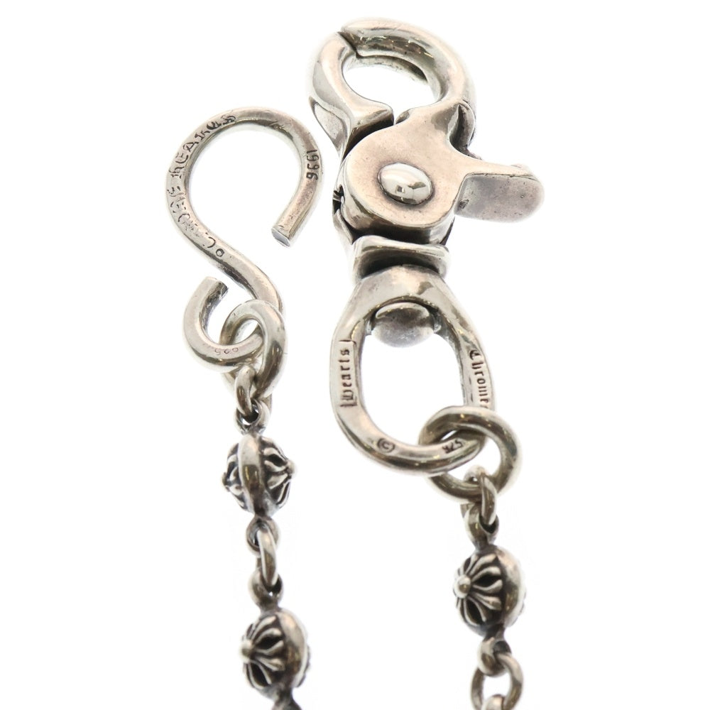 CHROME HEARTS(クロムハーツ) 1BALL SHORT-S/1クリップショート#1クロスボール ウォレットチェーン シルバー BCA061
