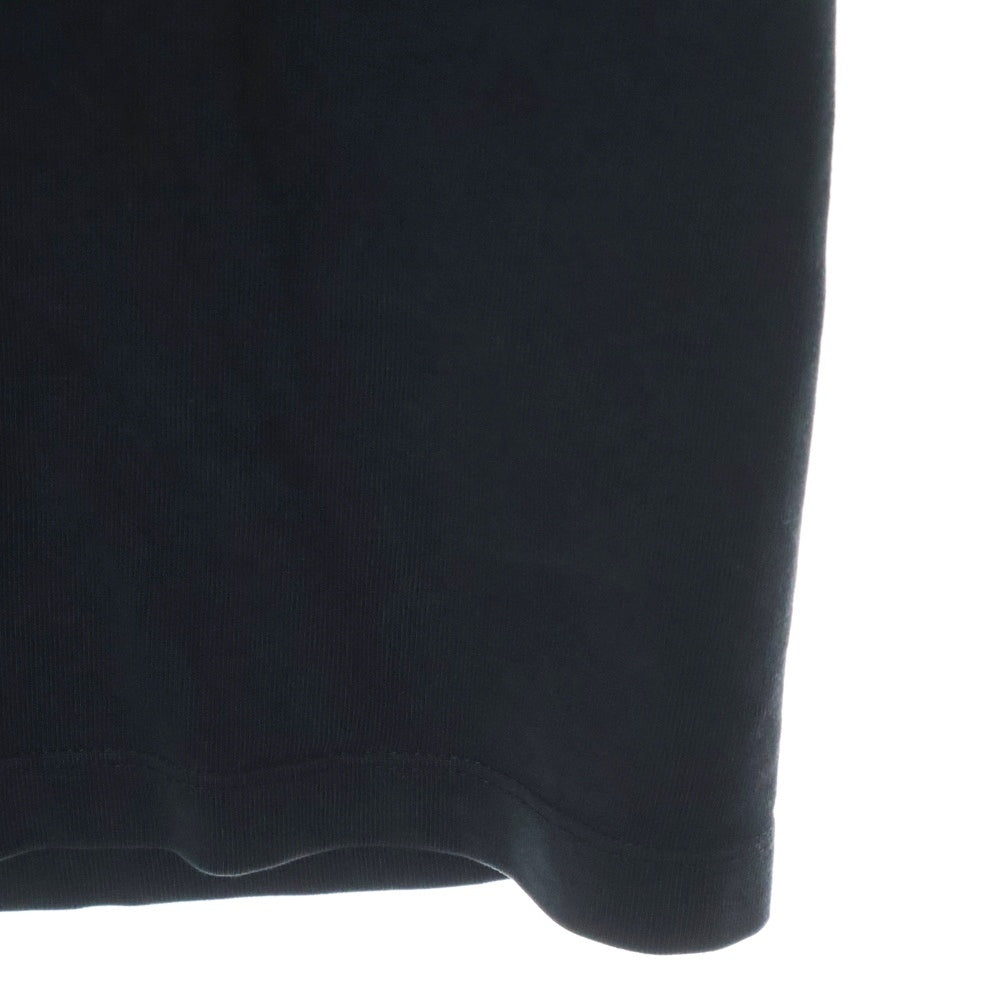 Rick Owens(リックオウエンス) 18SS センタードッキング コットン クルーネック ビックシルエット 半袖Tシャツ カットソー ブラック RU18S5282-BA