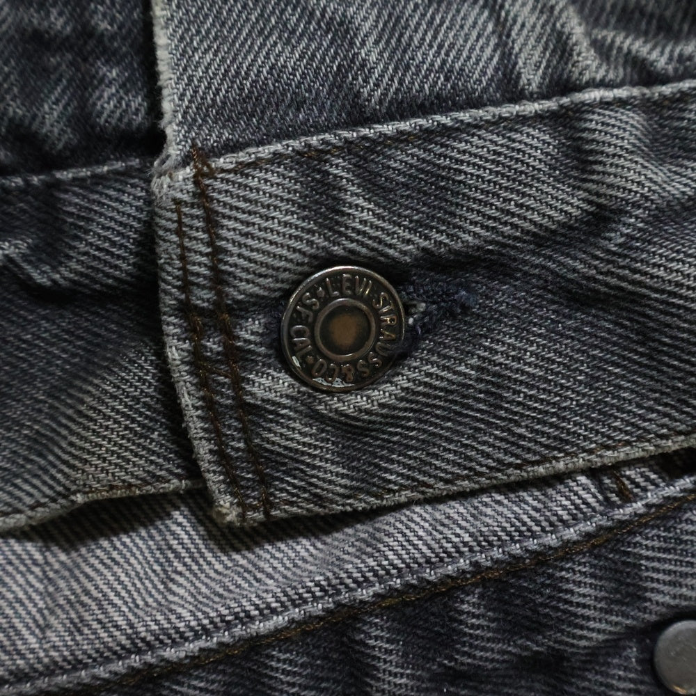 Levi's(リーバイス) 80S VINTAGE ヴィンテージ 先染め ボタン裏刻印 527 デニム トラッカー ジャケット グレー 70506 0259