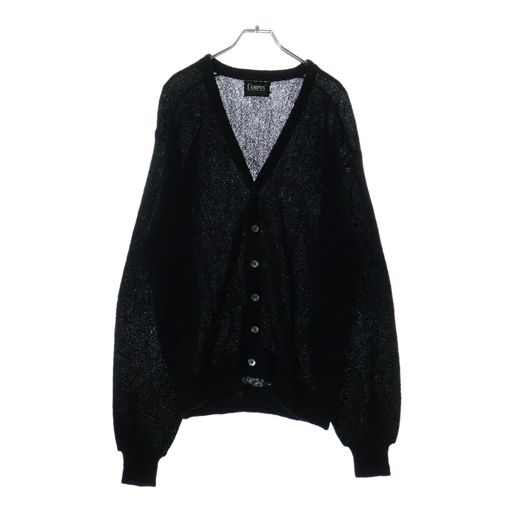 VINTAGE(ヴィンテージ) 60S CAMPUS キャンパス モヘア シェルボタン ニット カーディガン ブラック