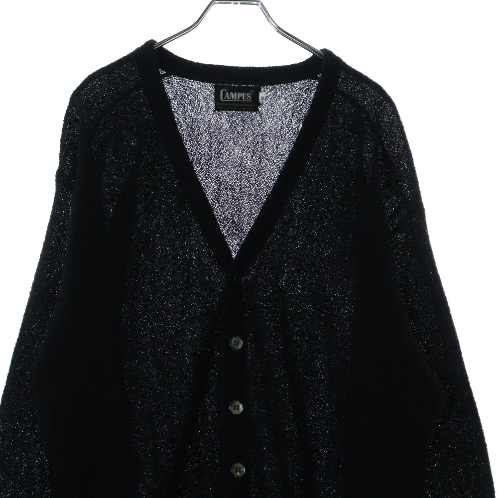 VINTAGE(ヴィンテージ) 60S CAMPUS キャンパス モヘア シェルボタン ニット カーディガン ブラック