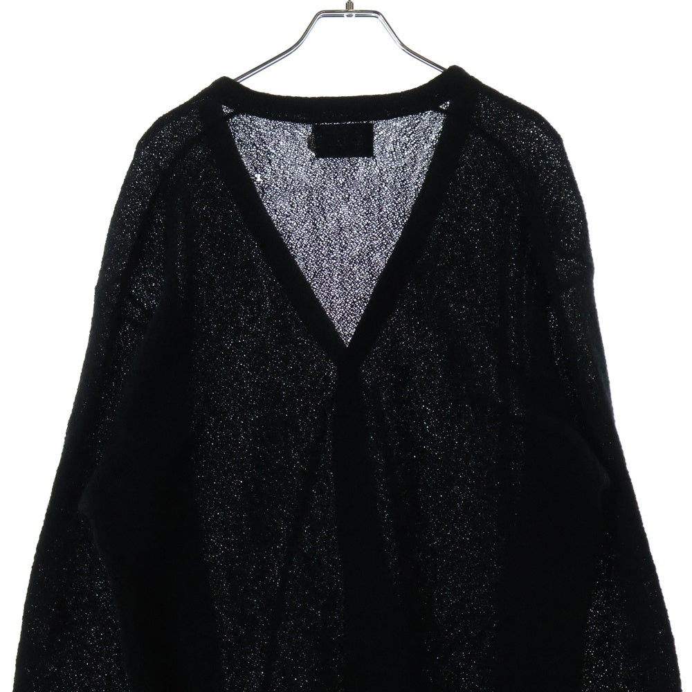 VINTAGE(ヴィンテージ) 60S CAMPUS キャンパス モヘア シェルボタン ニット カーディガン ブラック