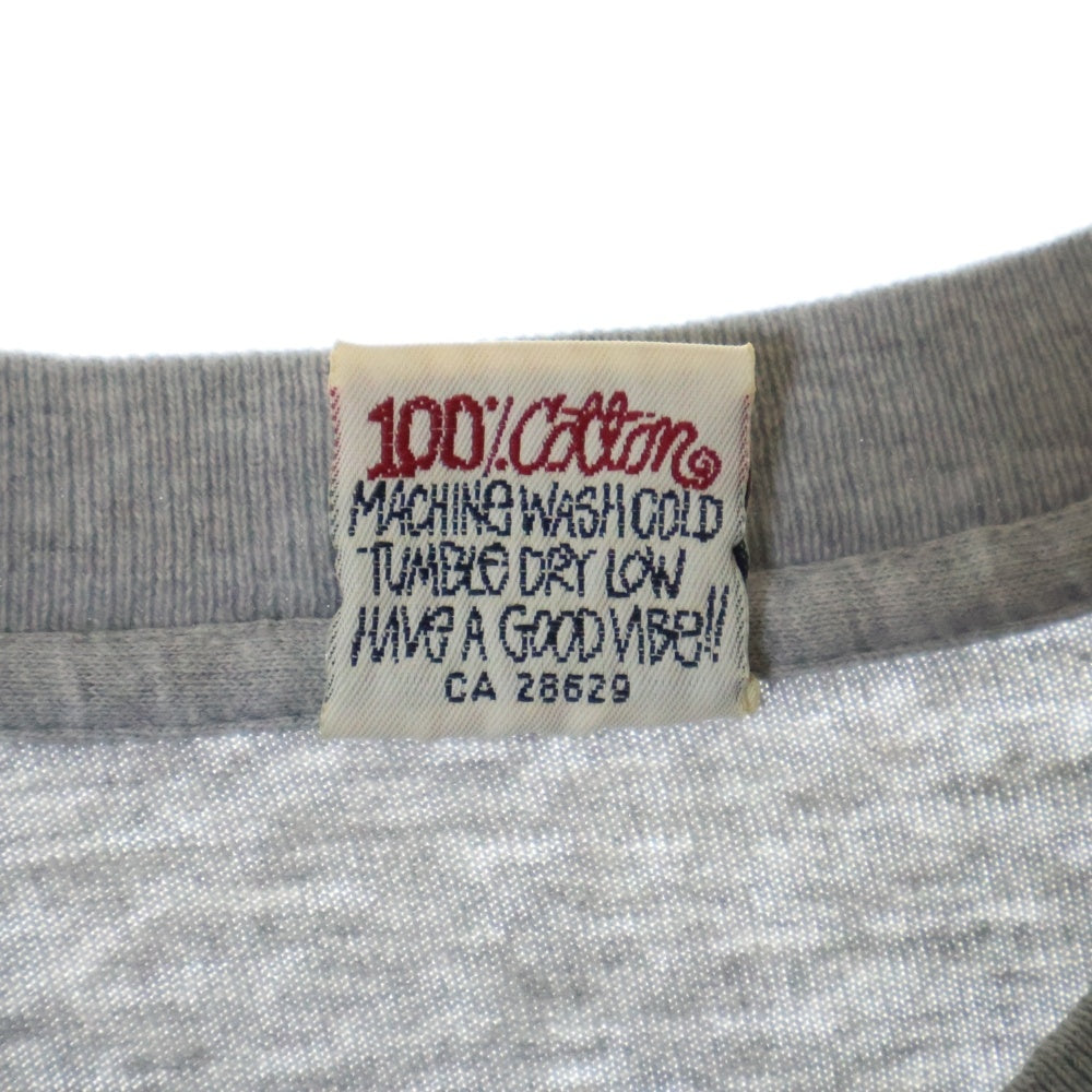 STUSSY(ステューシー) 90S VINTAGE OLD BOX LOGO TEE オールド ボックスロゴ プリントTシャツ 半袖カットソー グレー